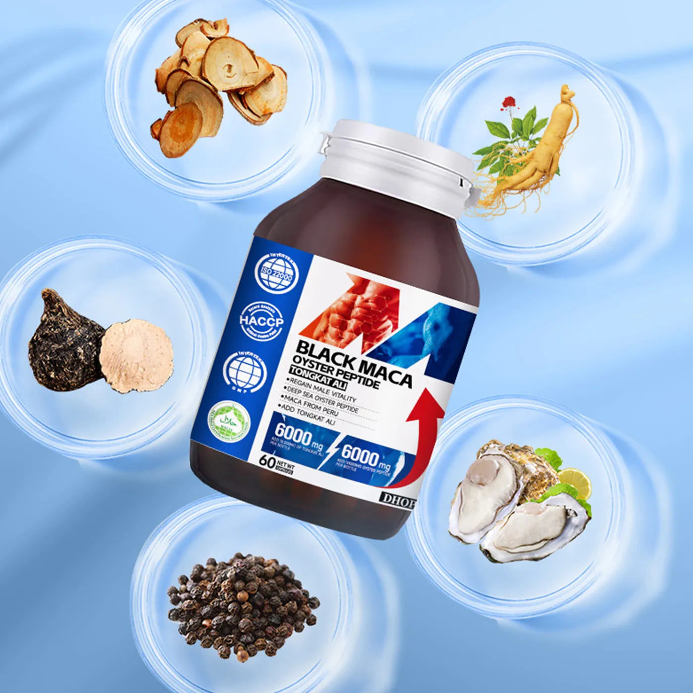 DHOP-BLACK MACA OYSTER PEPTIDE TONGKAT ALI Capsule