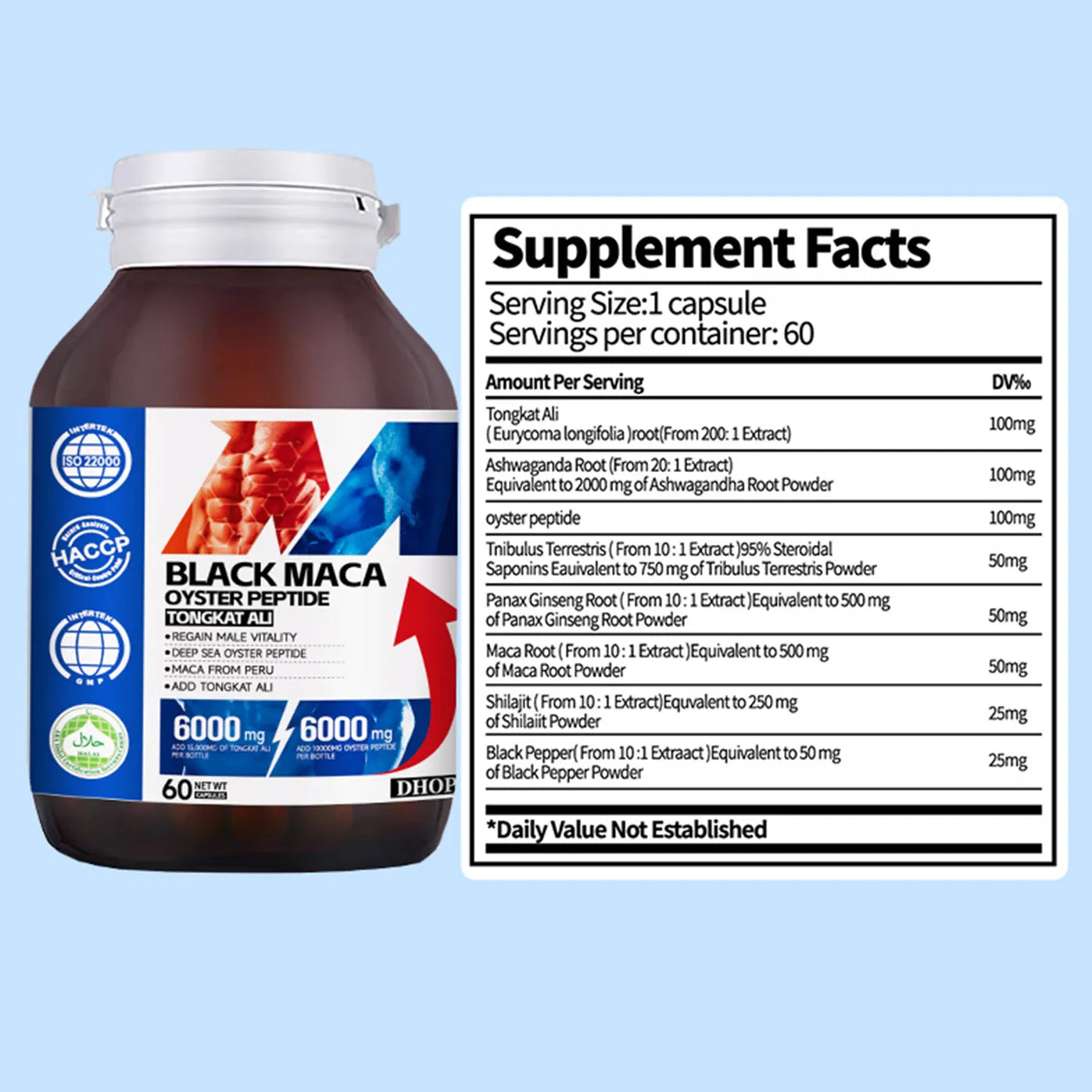 DHOP-BLACK MACA OYSTER PEPTIDE TONGKAT ALI Capsule