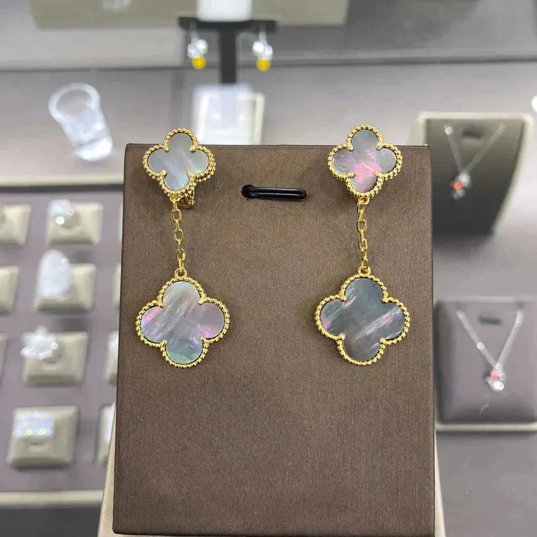 ˇGilded EraˇCLOVER 2 MOTIFS EARRINGS (MULTIPLE CHOICESC