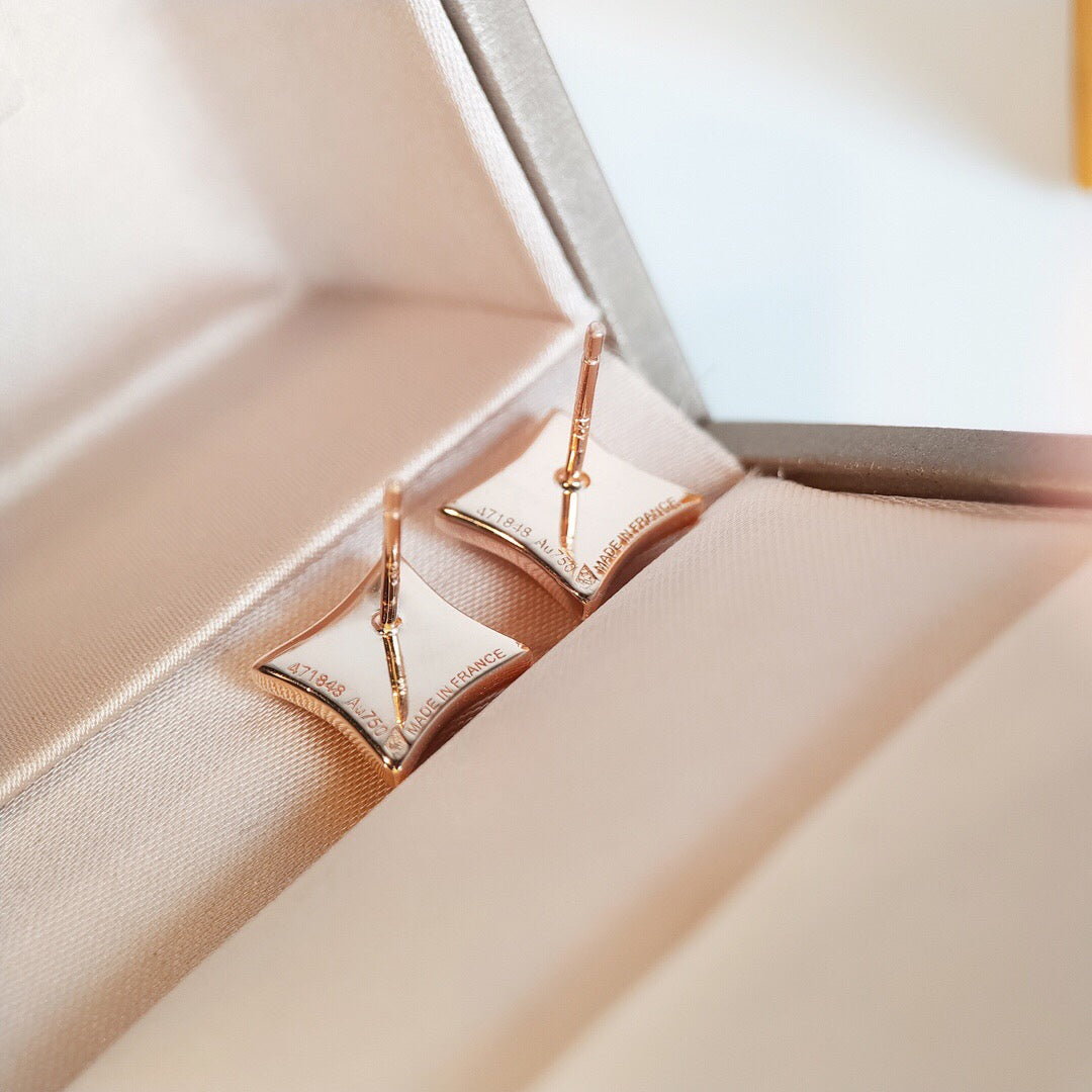 ˇGilded EraˇSTAR MOP PINK GOLD EARRINGS