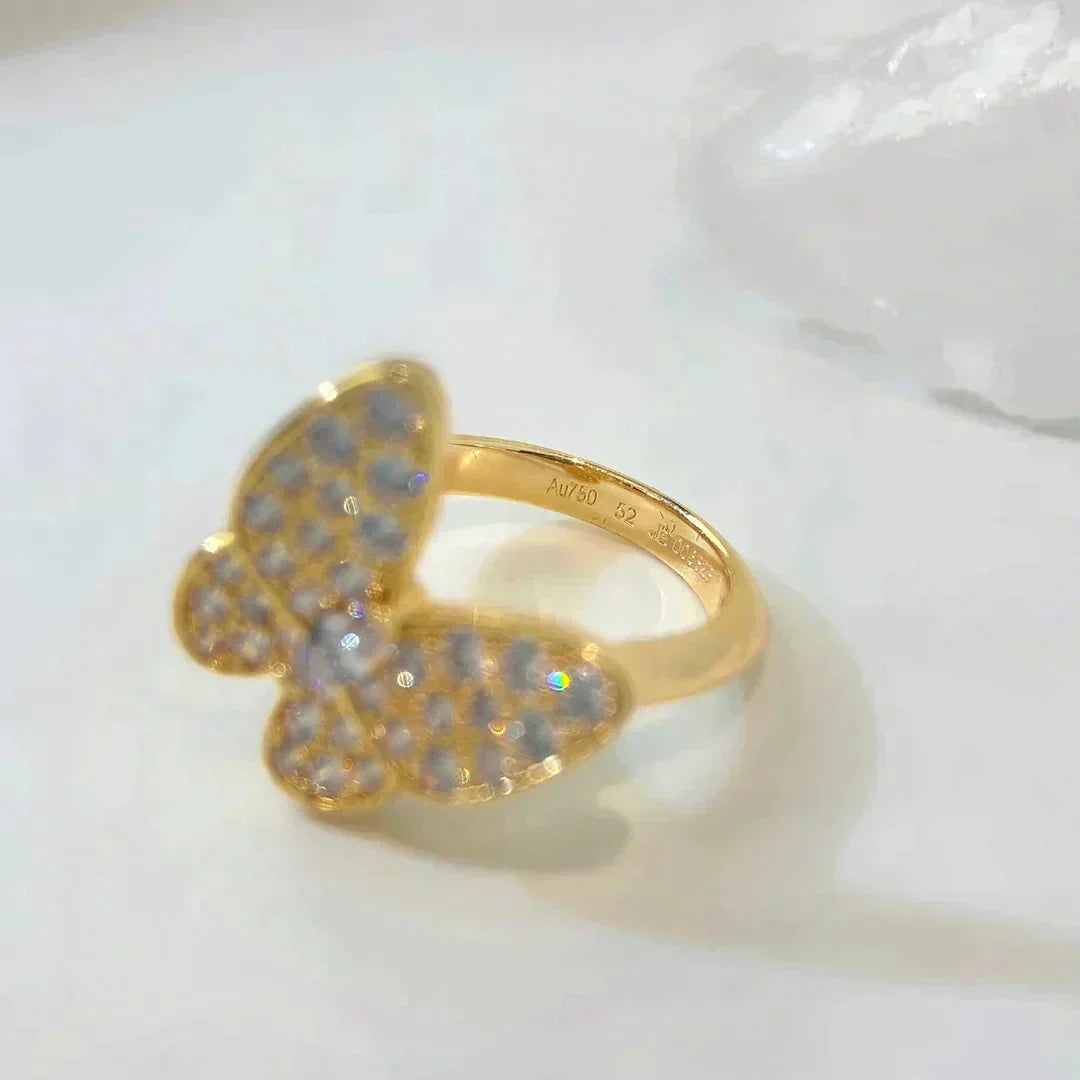 ˇGilded EraˇBUTTERFLY DIAMOND RING