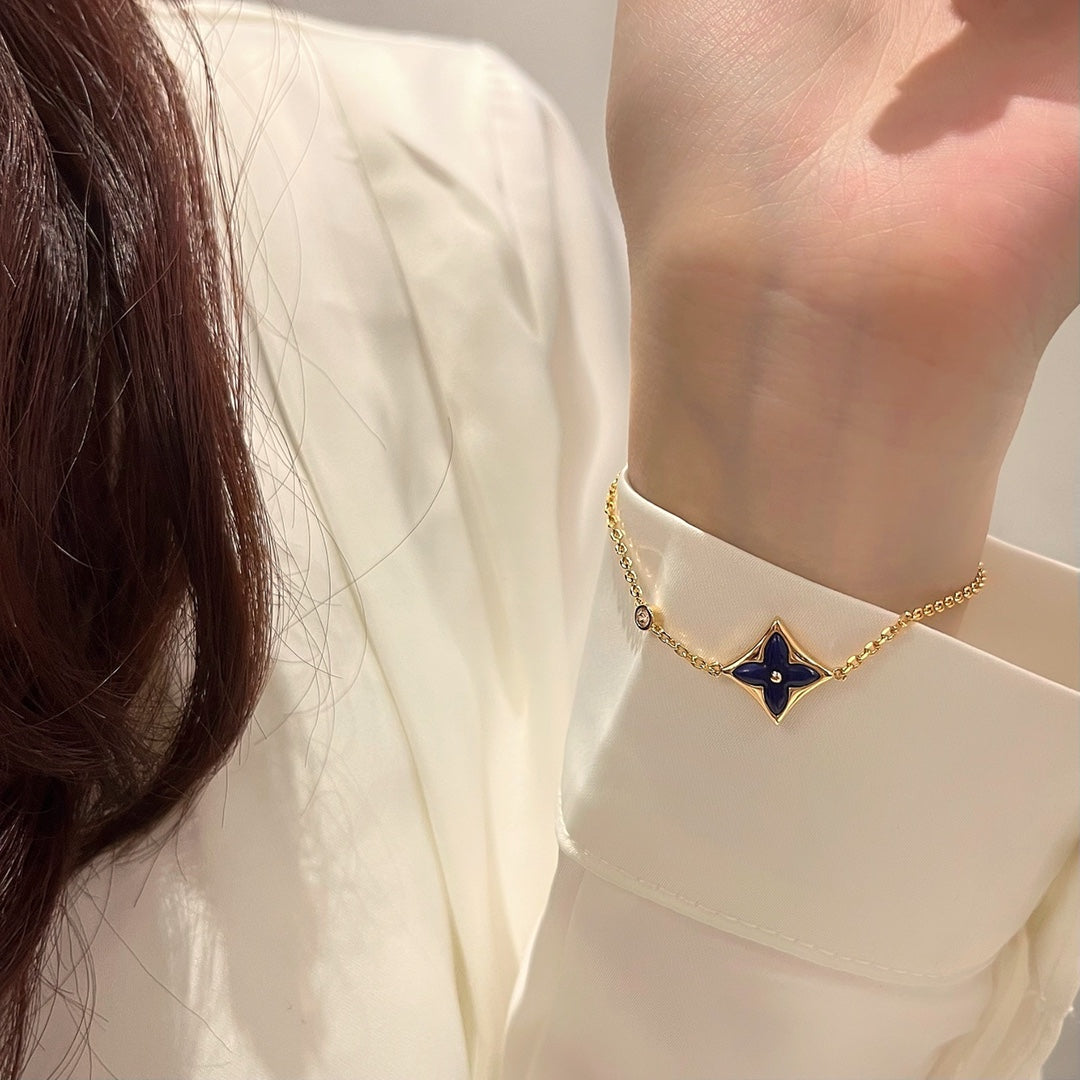 ˇGilded EraˇCOLOR STAR PINK GOLD DIAMOND BRACELET