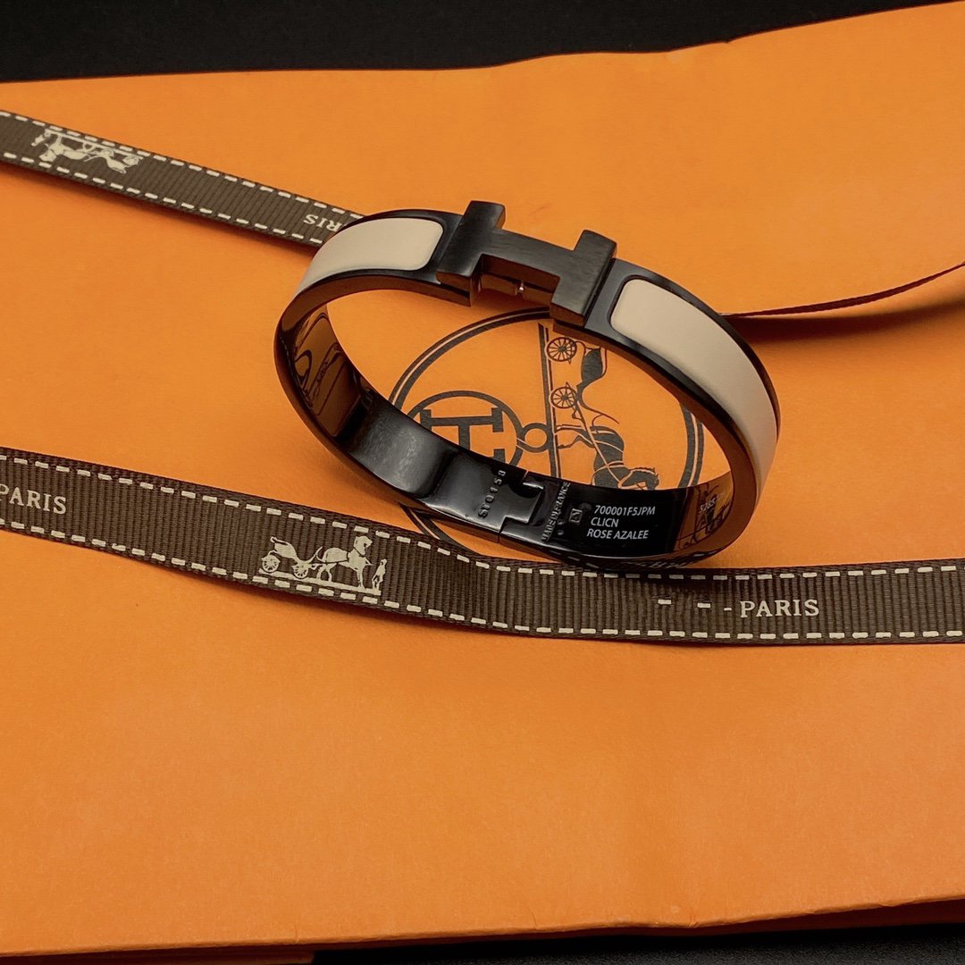 ˇGilded EraˇH BRACELET 12MM BLACK BEIGE CERAMIC
