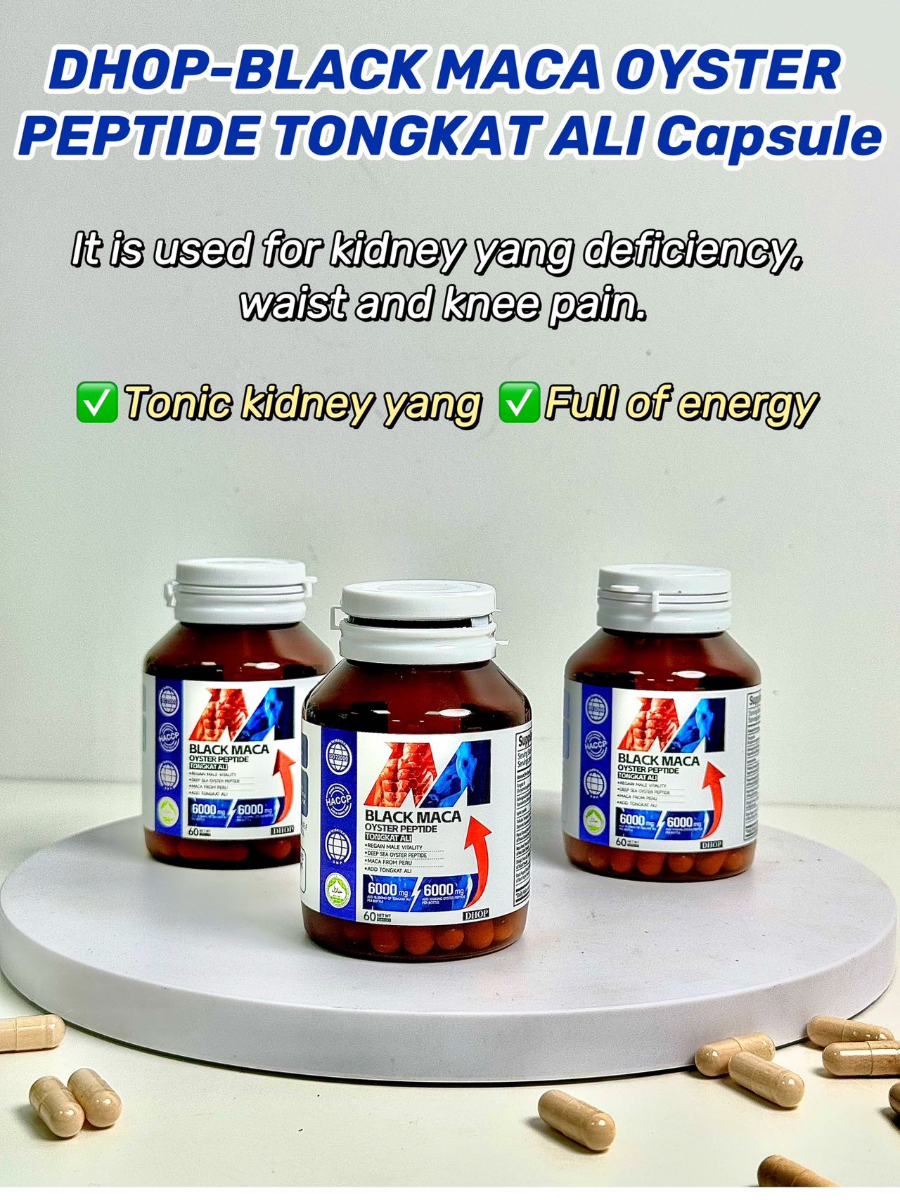 DHOP-BLACK MACA OYSTER PEPTIDE TONGKAT ALI Capsule