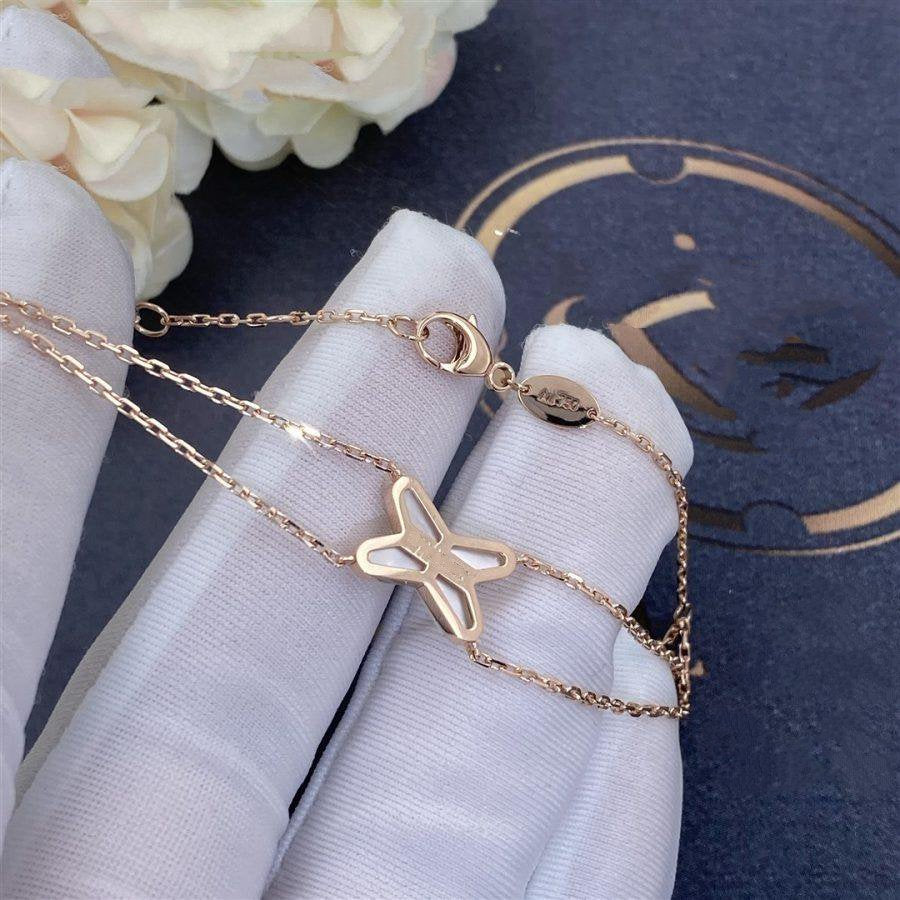 ˇGilded EraˇJEUX BRACELET WHITE MOP PINK GOLD 1 DIAMOND