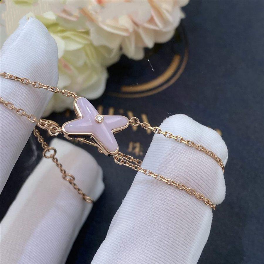 ˇGilded EraˇJEUX BRACELET PINK MOP PINK GOLD 1 DIAMOND
