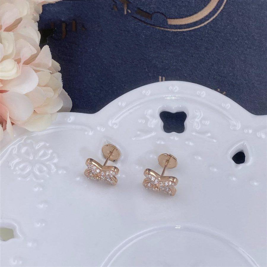 ˇGilded EraˇJEUX DE PINK GOLD DIAMOND EARRINGS