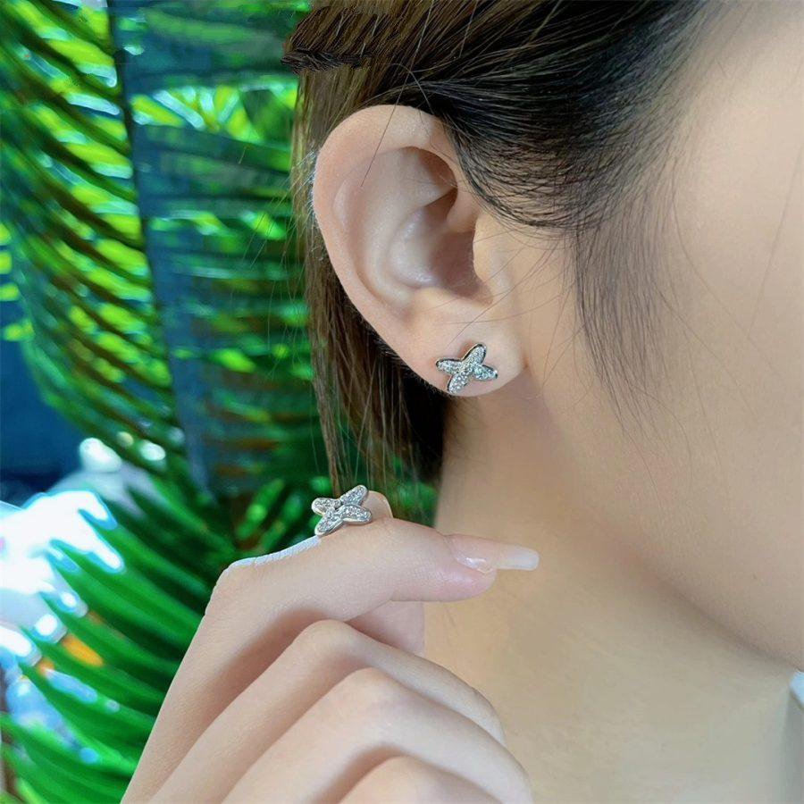 ˇGilded EraˇJEUX DE SILVER DIAMOND EARRINGS