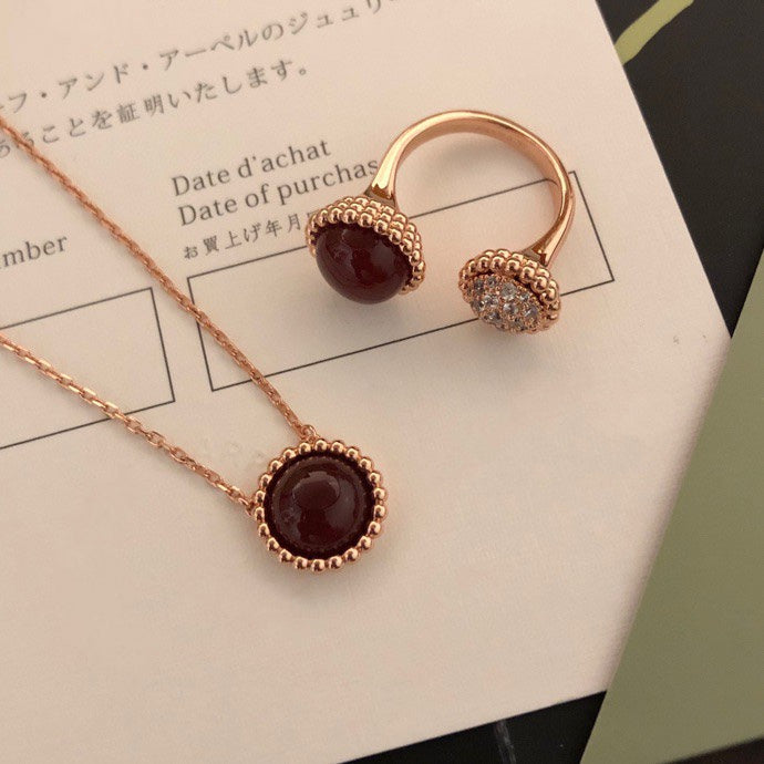 ˇGilded EraˇPERLEE COULEURS DIAMOND ROSE GOLD BETWEEN THE FINGER RING