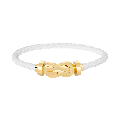 ˇGilded EraˇCHANCE LARGE 8 FIGURE BUCKLE NO DIAMOND BRACELET GOLD