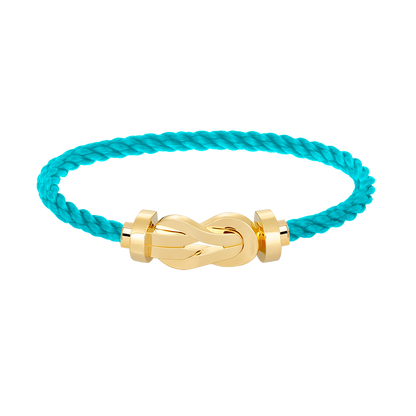 ˇGilded EraˇCHANCE LARGE 8 FIGURE BUCKLE NO DIAMOND BRACELET GOLD
