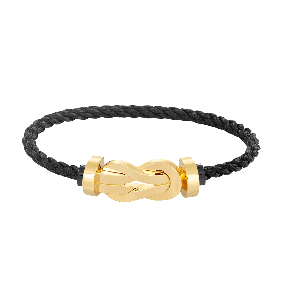 ˇGilded EraˇCHANCE LARGE 8 FIGURE BUCKLE NO DIAMOND BRACELET GOLD