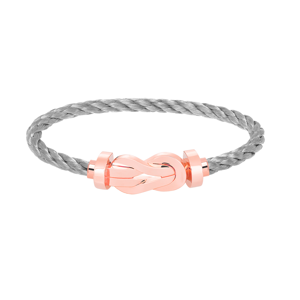 ˇGilded EraˇCHANCE LARGE 8 FIGURE BUCKLE NO DIAMOND BRACELET ROSE GOLD