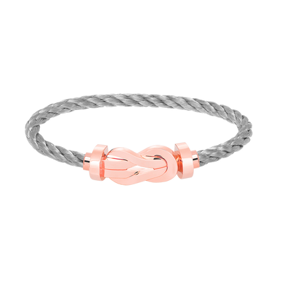 ˇGilded EraˇCHANCE LARGE 8 FIGURE BUCKLE NO DIAMOND BRACELET ROSE GOLD