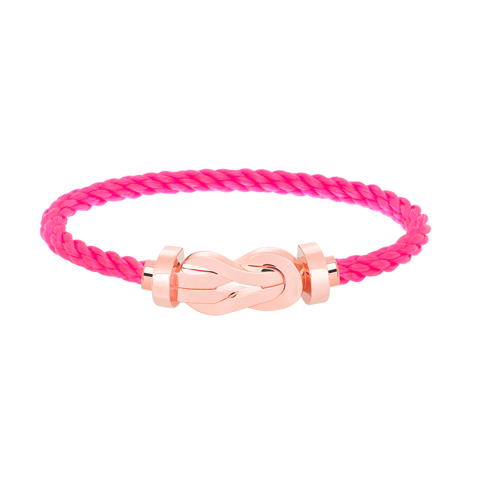 ˇGilded EraˇCHANCE LARGE 8 FIGURE BUCKLE NO DIAMOND BRACELET ROSE GOLD