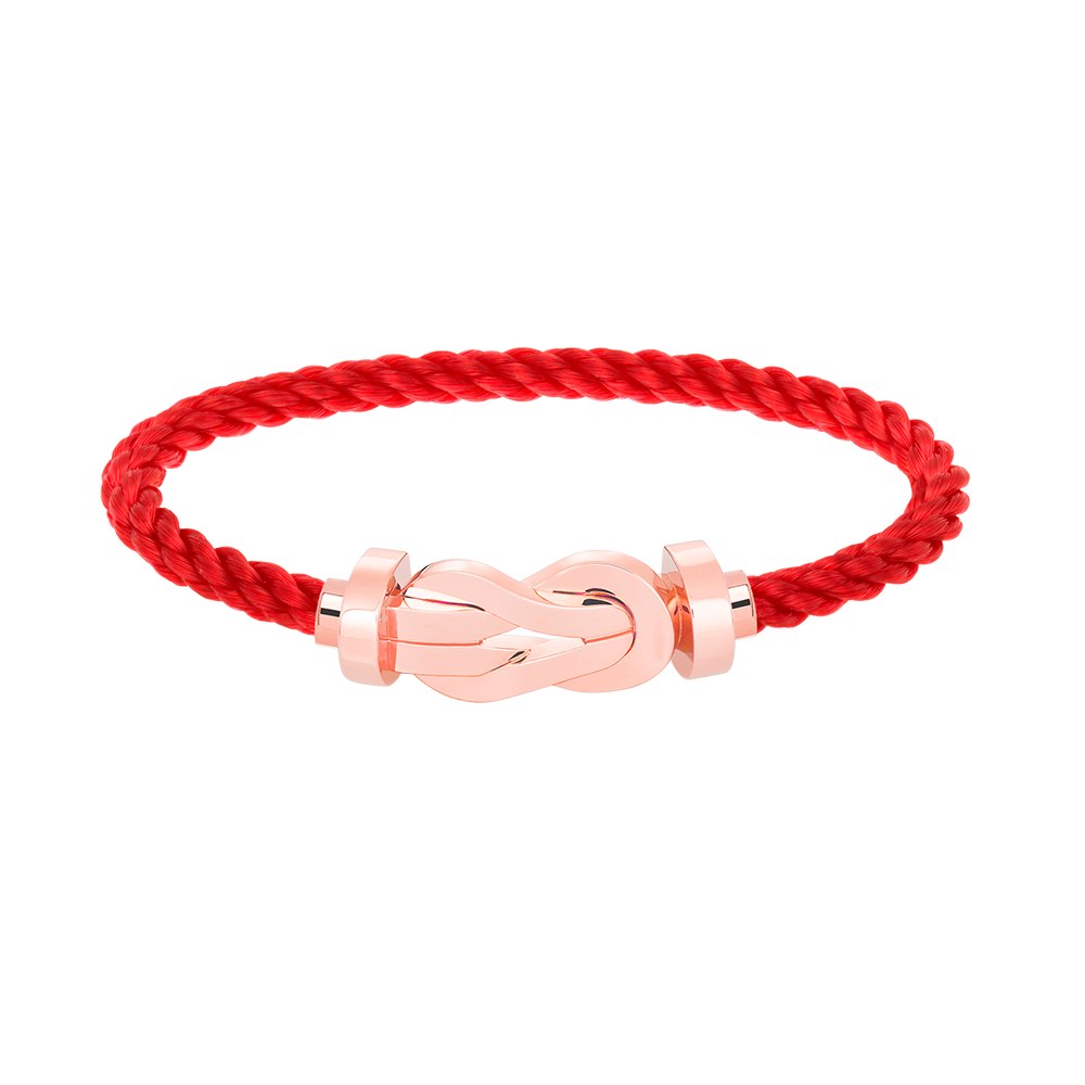 ˇGilded EraˇCHANCE LARGE 8 FIGURE BUCKLE NO DIAMOND BRACELET ROSE GOLD