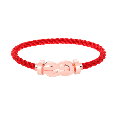 ˇGilded EraˇCHANCE LARGE 8 FIGURE BUCKLE NO DIAMOND BRACELET ROSE GOLD
