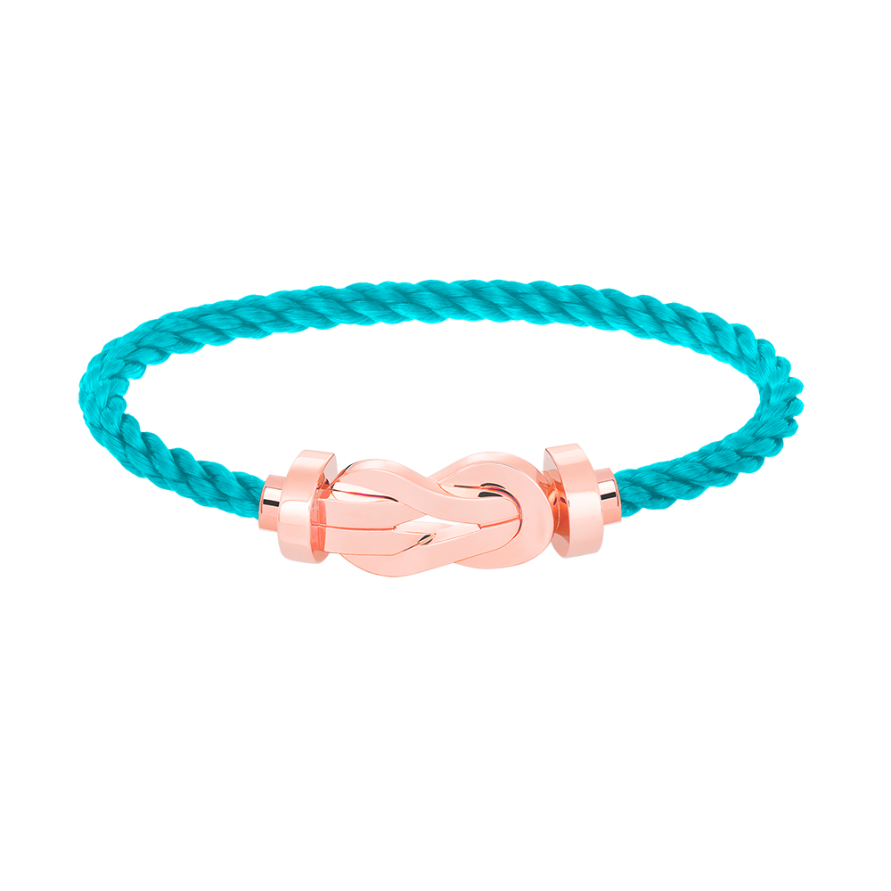 ˇGilded EraˇCHANCE LARGE 8 FIGURE BUCKLE NO DIAMOND BRACELET ROSE GOLD