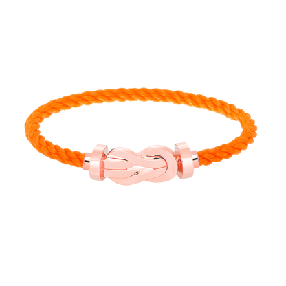 ˇGilded EraˇCHANCE LARGE 8 FIGURE BUCKLE NO DIAMOND BRACELET ROSE GOLD