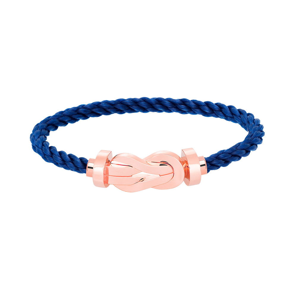 ˇGilded EraˇCHANCE LARGE 8 FIGURE BUCKLE NO DIAMOND BRACELET ROSE GOLD