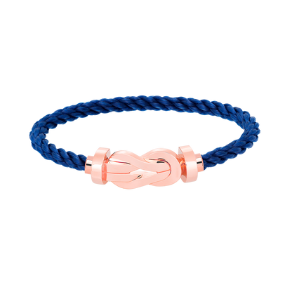 ˇGilded EraˇCHANCE LARGE 8 FIGURE BUCKLE NO DIAMOND BRACELET ROSE GOLD