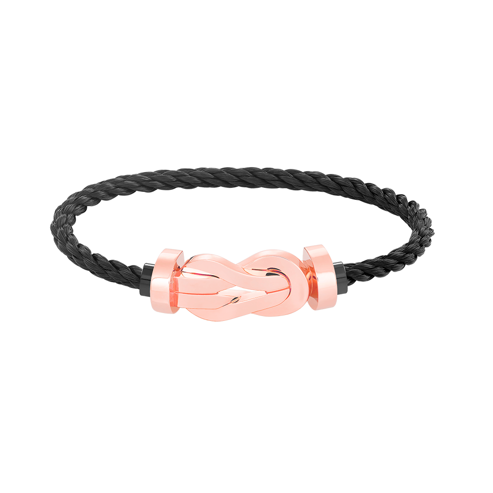 ˇGilded EraˇCHANCE LARGE 8 FIGURE BUCKLE NO DIAMOND BRACELET ROSE GOLD