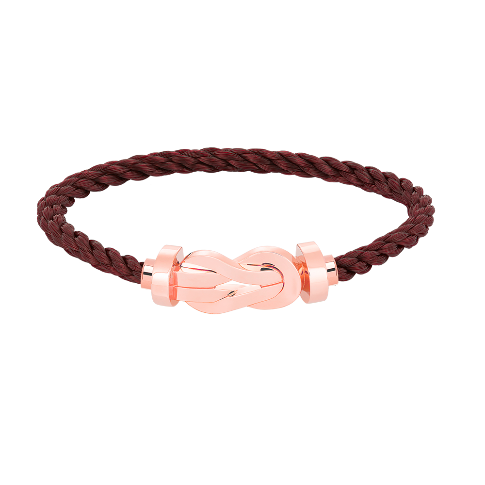 ˇGilded EraˇCHANCE LARGE 8 FIGURE BUCKLE NO DIAMOND BRACELET ROSE GOLD