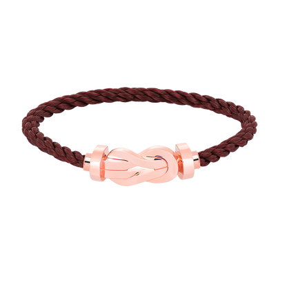 ˇGilded EraˇCHANCE LARGE 8 FIGURE BUCKLE NO DIAMOND BRACELET ROSE GOLD