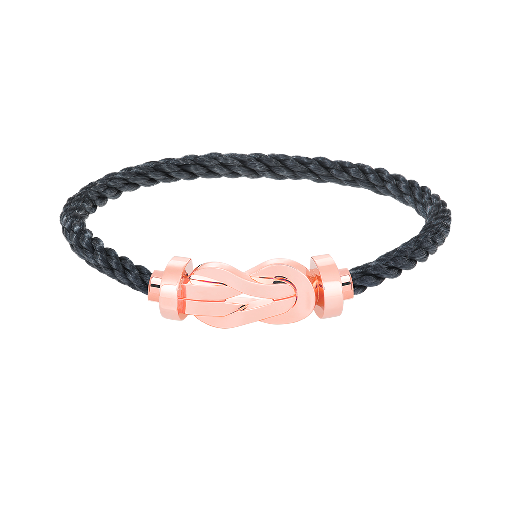 ˇGilded EraˇCHANCE LARGE 8 FIGURE BUCKLE NO DIAMOND BRACELET ROSE GOLD