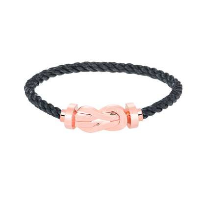 ˇGilded EraˇCHANCE LARGE 8 FIGURE BUCKLE NO DIAMOND BRACELET ROSE GOLD