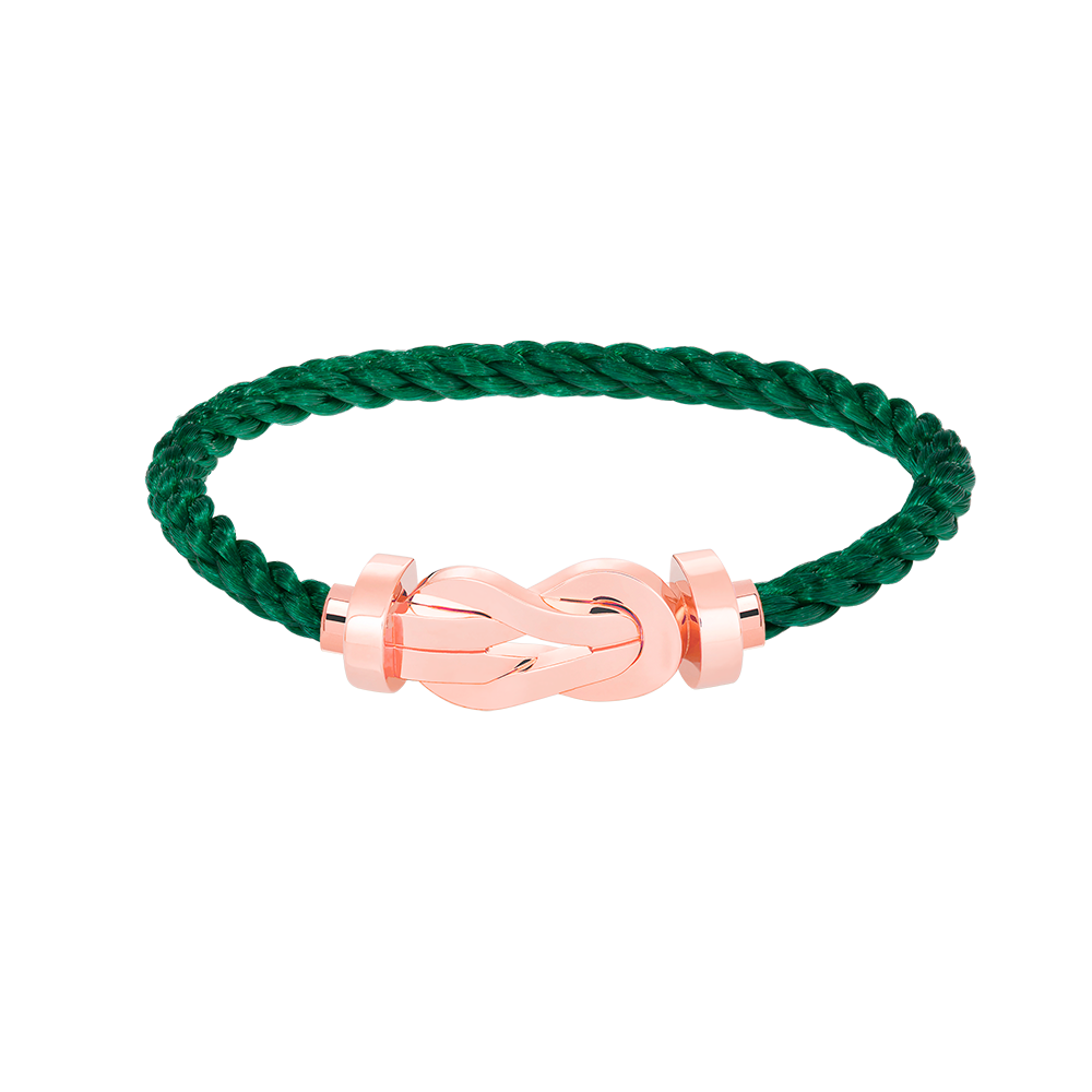 ˇGilded EraˇCHANCE LARGE 8 FIGURE BUCKLE NO DIAMOND BRACELET ROSE GOLD