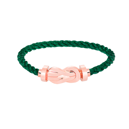 ˇGilded EraˇCHANCE LARGE 8 FIGURE BUCKLE NO DIAMOND BRACELET ROSE GOLD