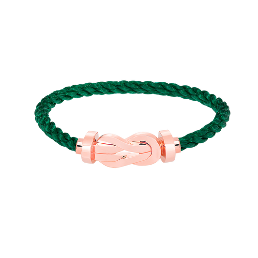 ˇGilded EraˇCHANCE LARGE 8 FIGURE BUCKLE NO DIAMOND BRACELET ROSE GOLD