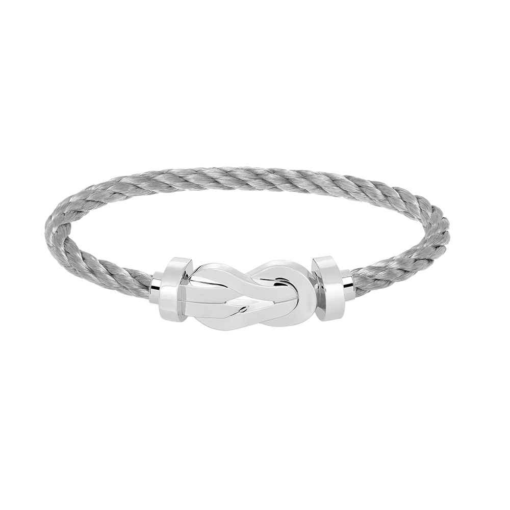 ˇGilded EraˇCHANCE LARGE 8 FIGURE BUCKLE NO DIAMOND BRACELET SILVER