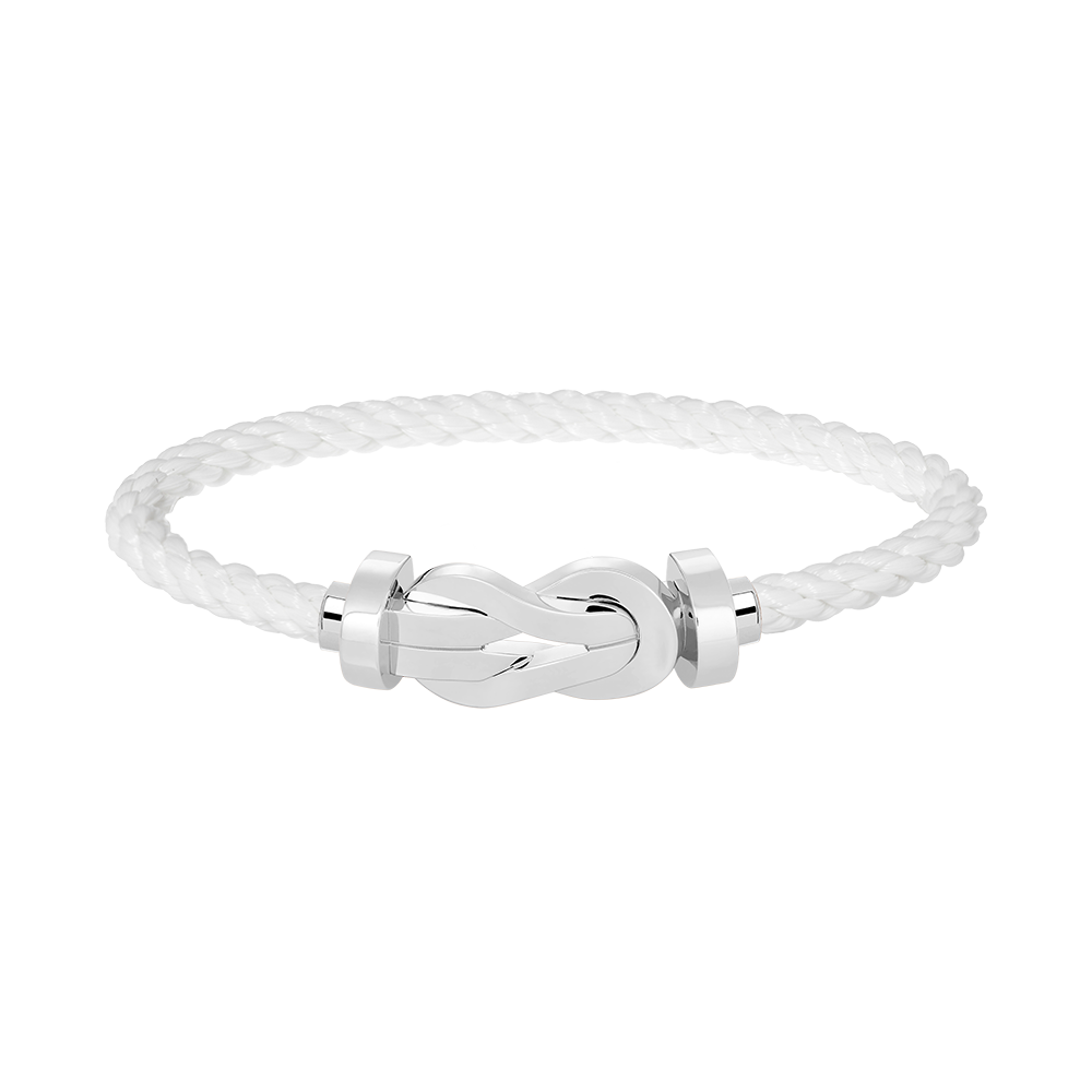 ˇGilded EraˇCHANCE LARGE 8 FIGURE BUCKLE NO DIAMOND BRACELET SILVER