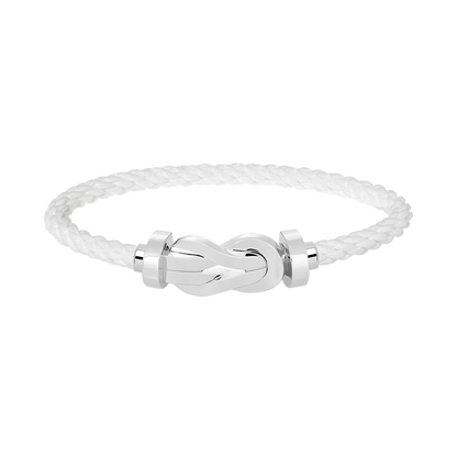 ˇGilded EraˇCHANCE LARGE 8 FIGURE BUCKLE NO DIAMOND BRACELET SILVER