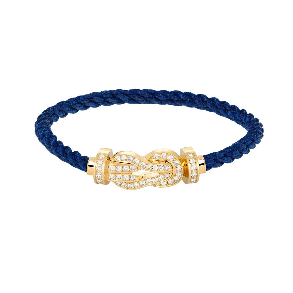 ˇGilded EraˇCHANCE LARGE 8 FIGURE BUCKLE FULLDIAMOND BRACELET GOLD