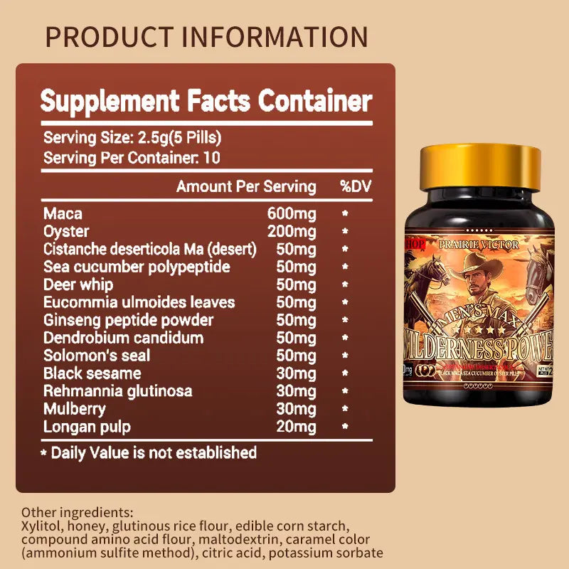 DHOP-Black Maca Sea Cucumber Oyster Pills