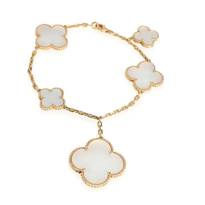 ˇGilded EraˇMAGIC CLOVER MOP GOLD BRACELET 5 MOTIFS