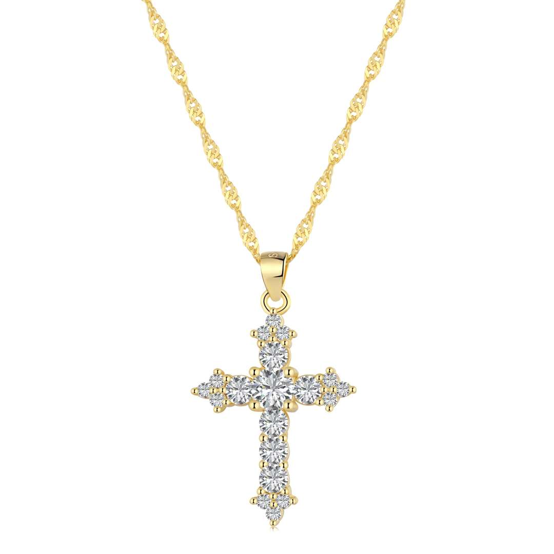 [STREET]Delicate Cross Shape Necklace