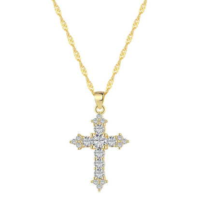 [STREET]Delicate Cross Shape Necklace