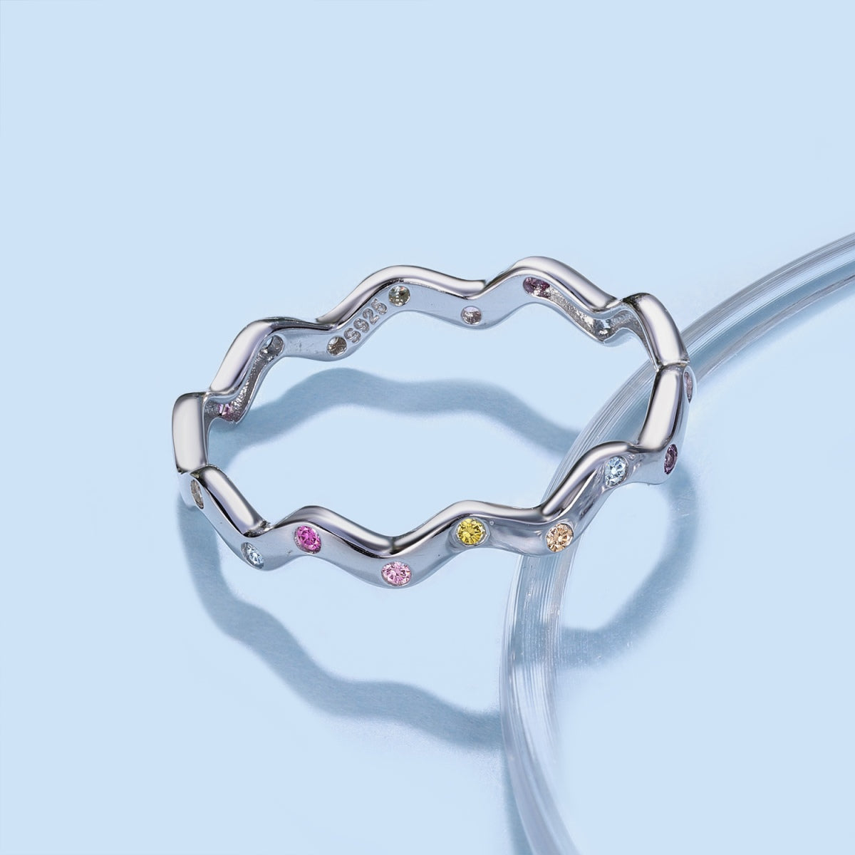 [STREET]Ornate Vibrant Round Cut Daily Ring