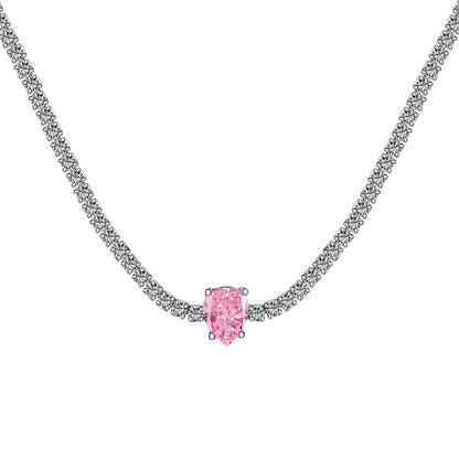 [STREET]Unique Pear Cut Tennis Necklace