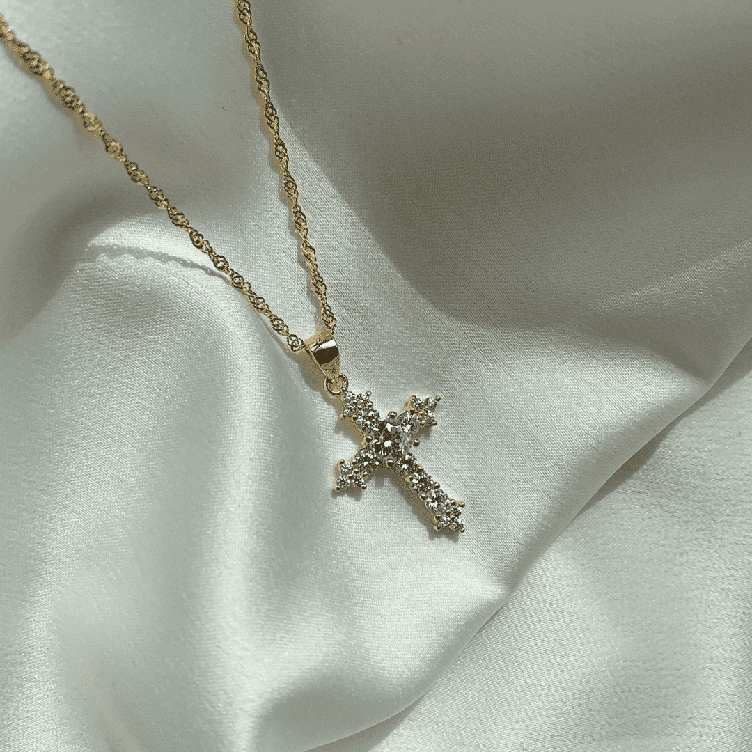 [STREET]Delicate Cross Shape Necklace