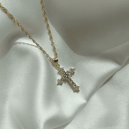 [STREET]Delicate Cross Shape Necklace
