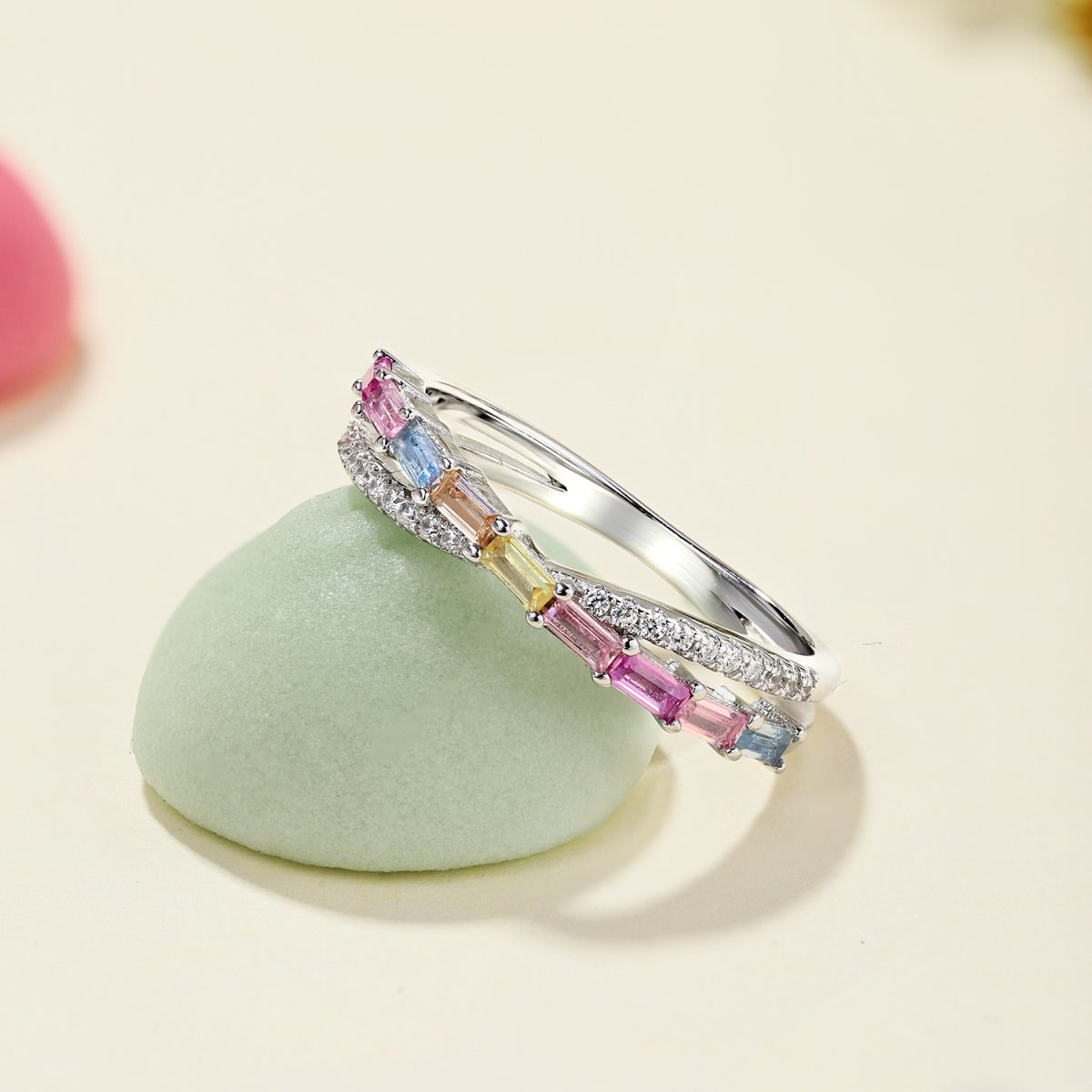 [STREET]Energetic Elegant Radiant Cut Party Ring