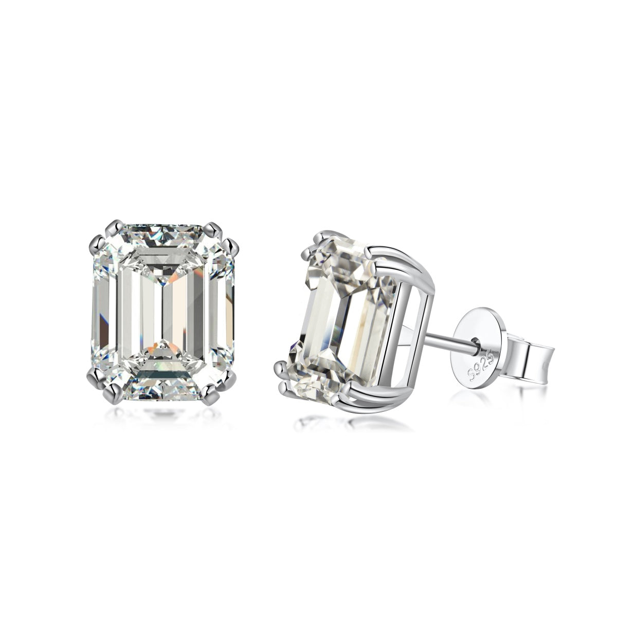 [STREET]Dazzling Square Shape Earrings