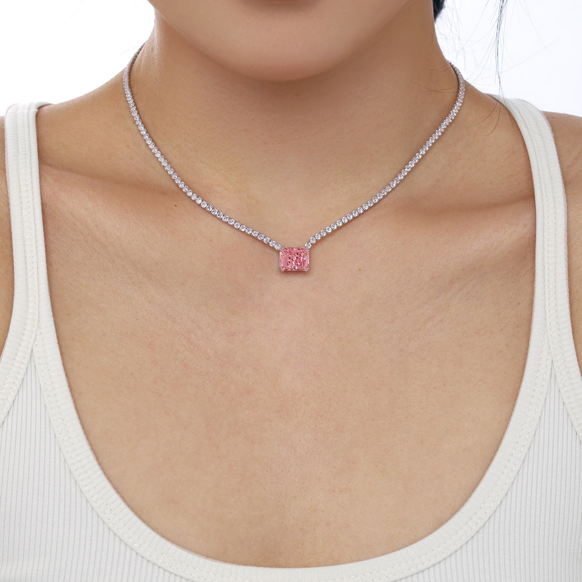 [STREET]Elegant Radiant Cut Necklace