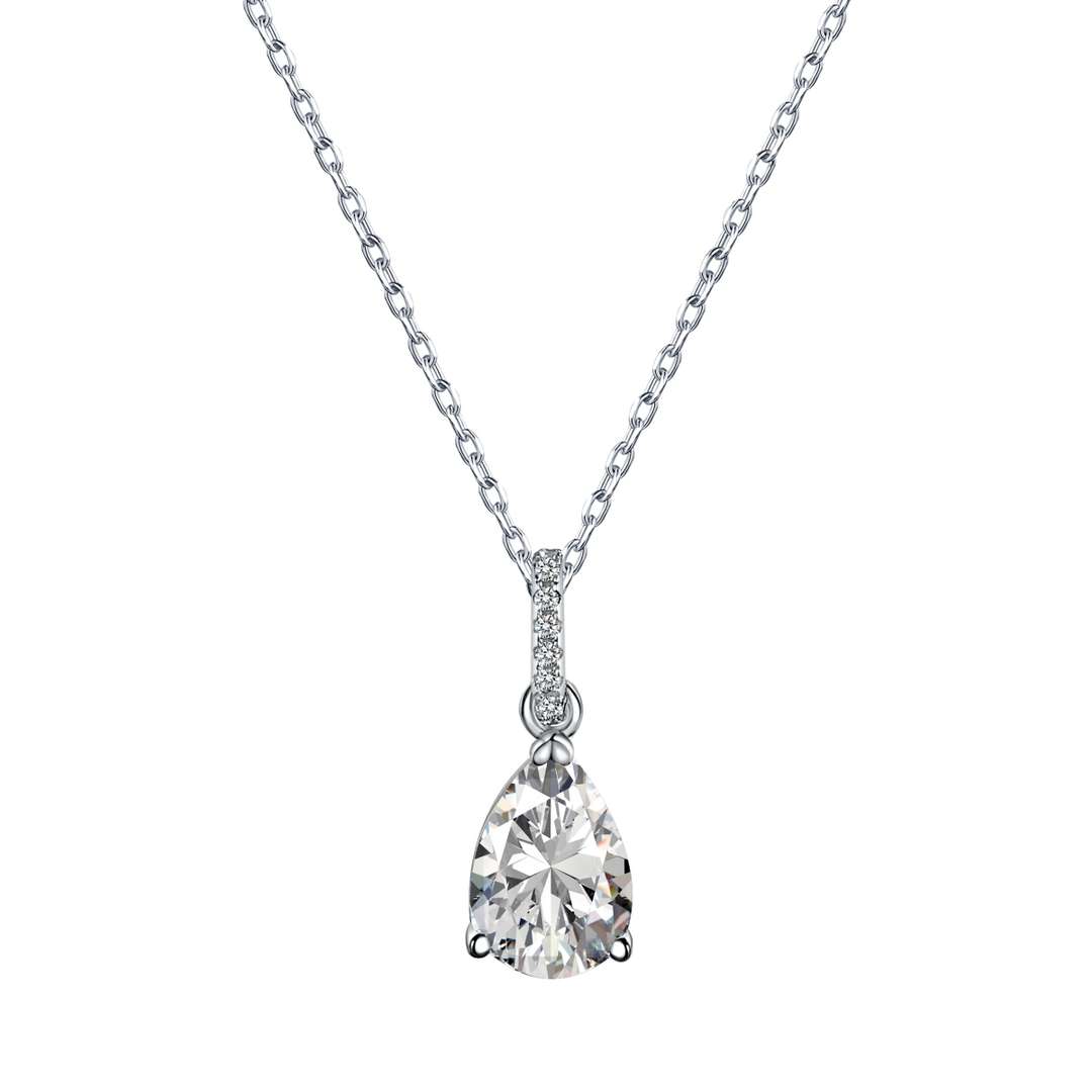 [STREET] Zarte, tropfenförmige Modeschmuck-Halskette
