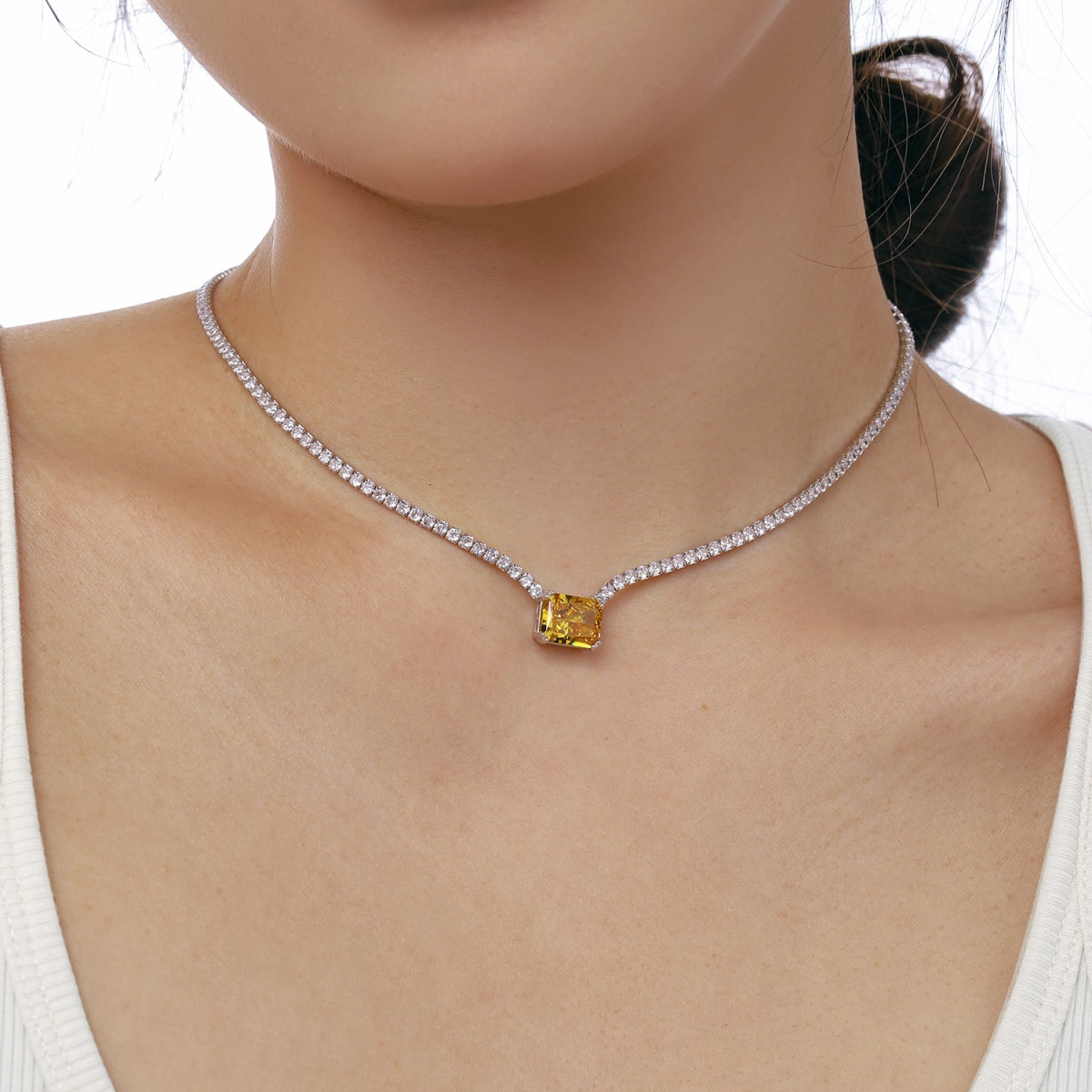 [STREET]Elegant Radiant Cut Necklace